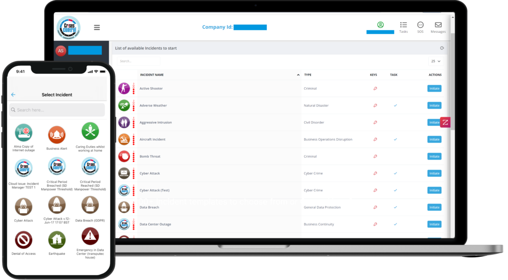 healthcare crisis management platform
